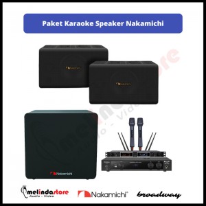 Paket Karaoke Speaker Nakamichi AV200 | No Touchscreen & Player